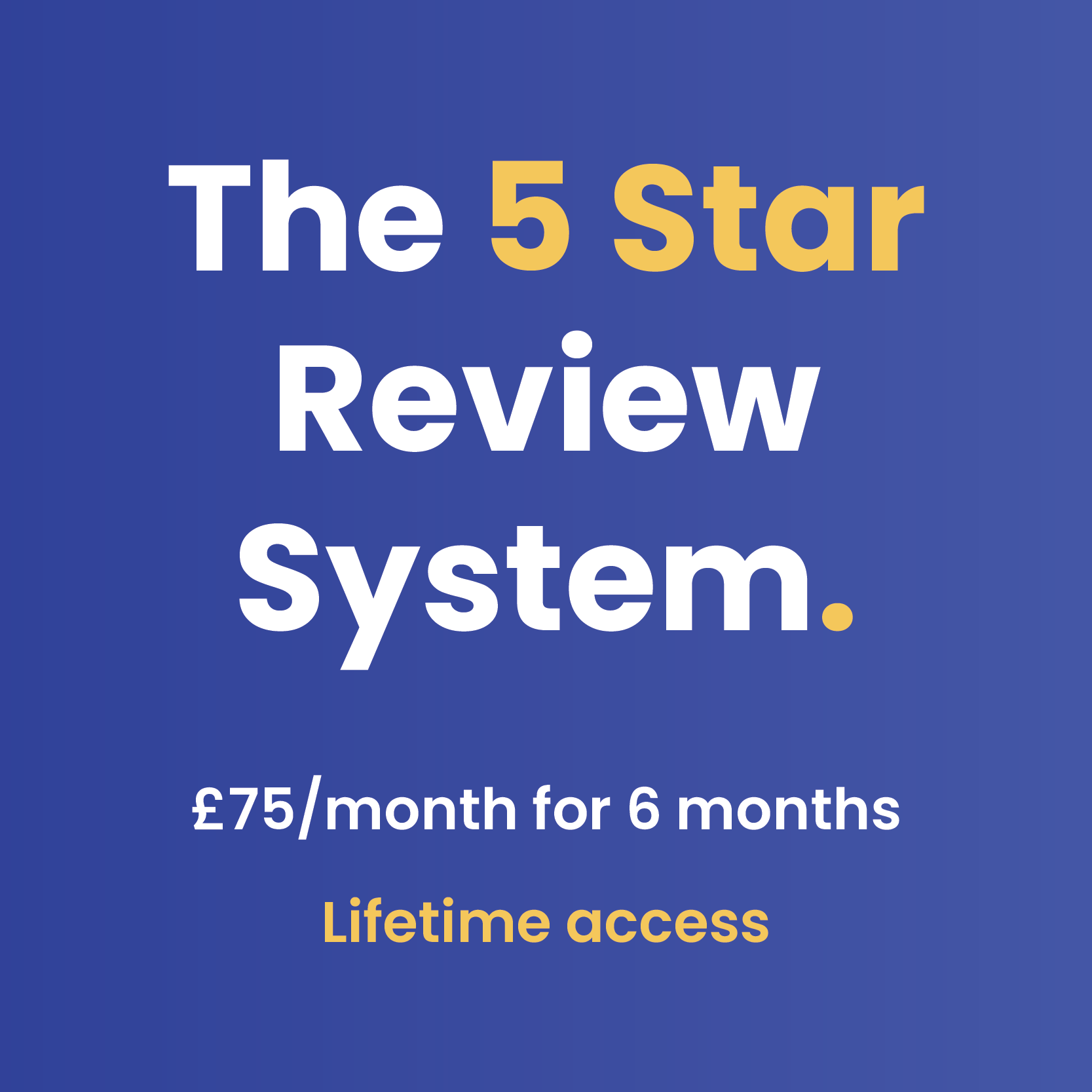 The 5 Star Review System - Monthly